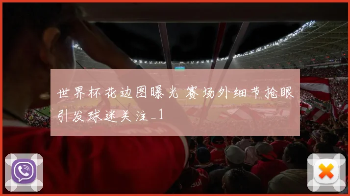 世界杯花边图曝光 赛场外细节抢眼引发球迷关注_1